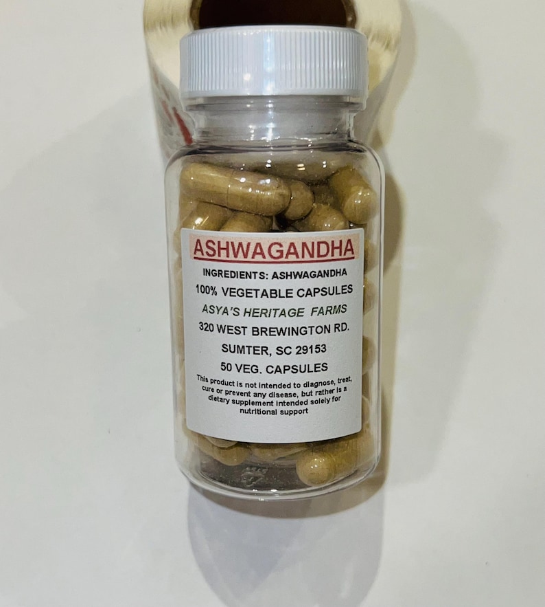 Ashwagandha 50 500mg Vegan Capsules + Free Shipping bild 3