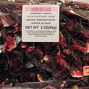Hibiscus Tea | Hibiscus Flower 1oz or 2oz image 2