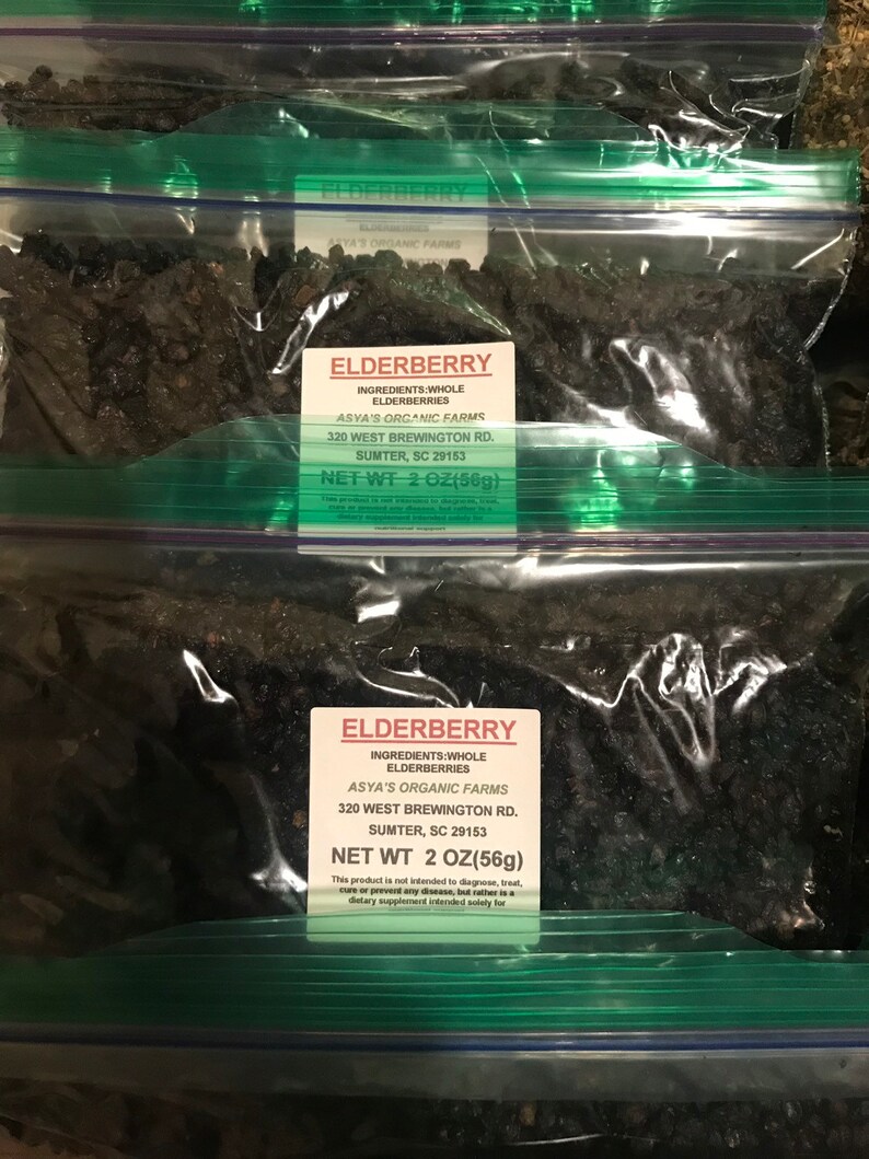 Organic Elderberry Tea/dried Berries Etsy