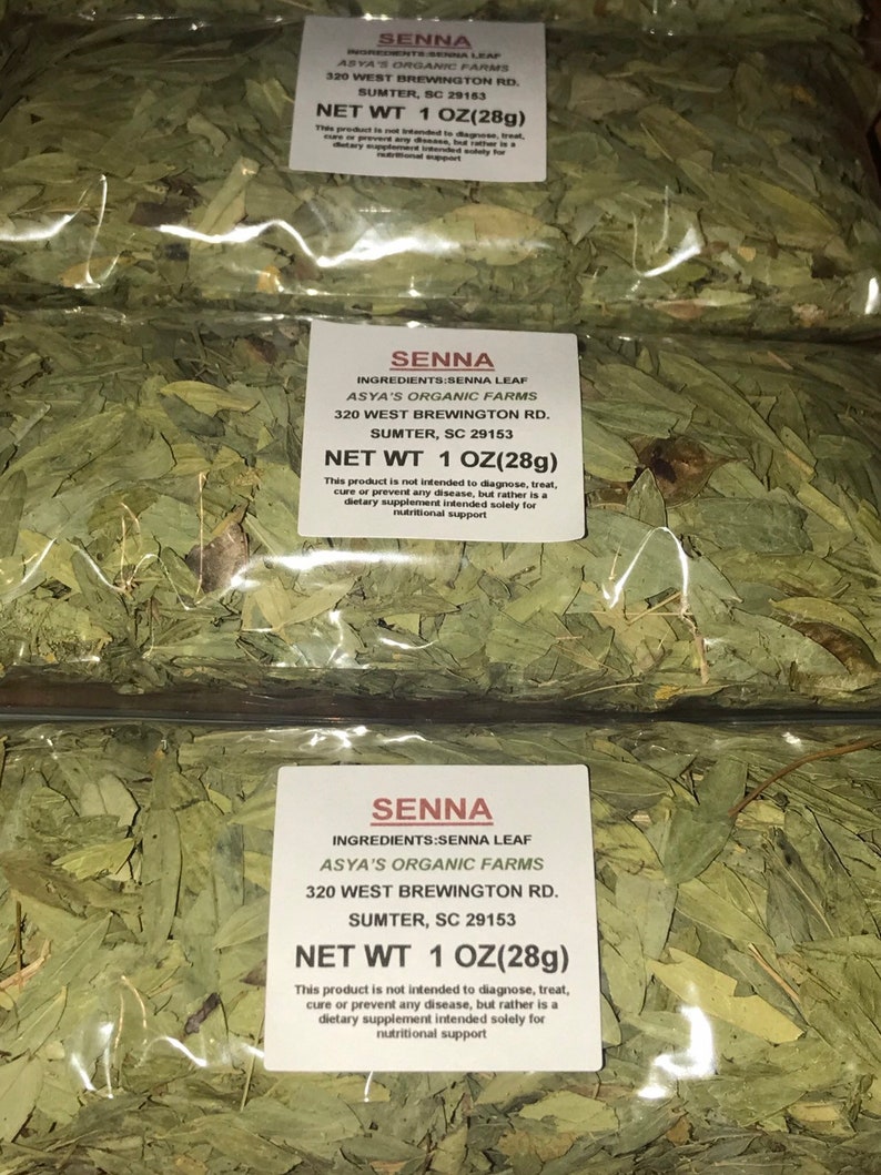 Organic Senna Leaf Tea Etsy
