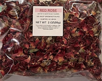 Red Rose Petals 2oz