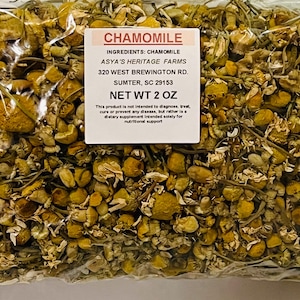 Chamomile Tea/flowers 1oz or 2oz