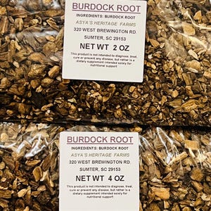 Burdock Root Tea 2oz or 4oz