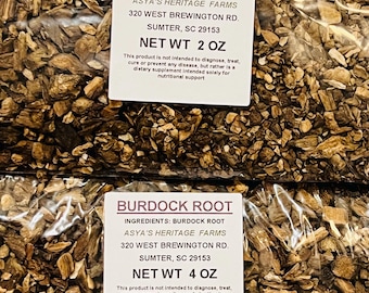 Thé à la racine de bardane 2 oz ou 4 oz