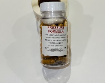 Pressure Formula 50 500mg Vegan Capsules + Free Shipping