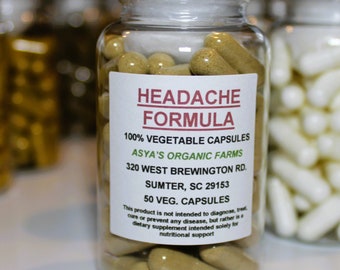 Headache Formula 50 500mg Veg.Caps