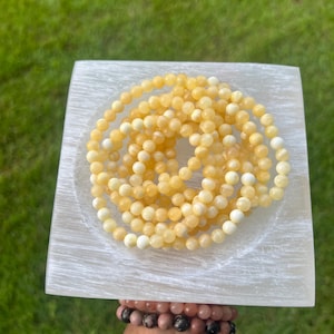 Orange Calcite 6mm Elastic Bracelet | Crystal and Stones | Crystal Jewelry | Crystal Bracelets