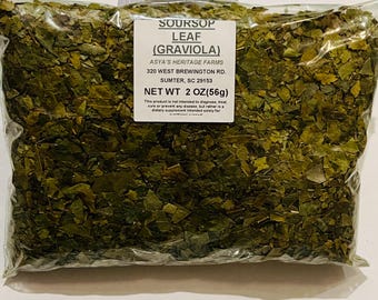 Soursop Leaf Tea (Cut and Sifted) Graviola Leaf