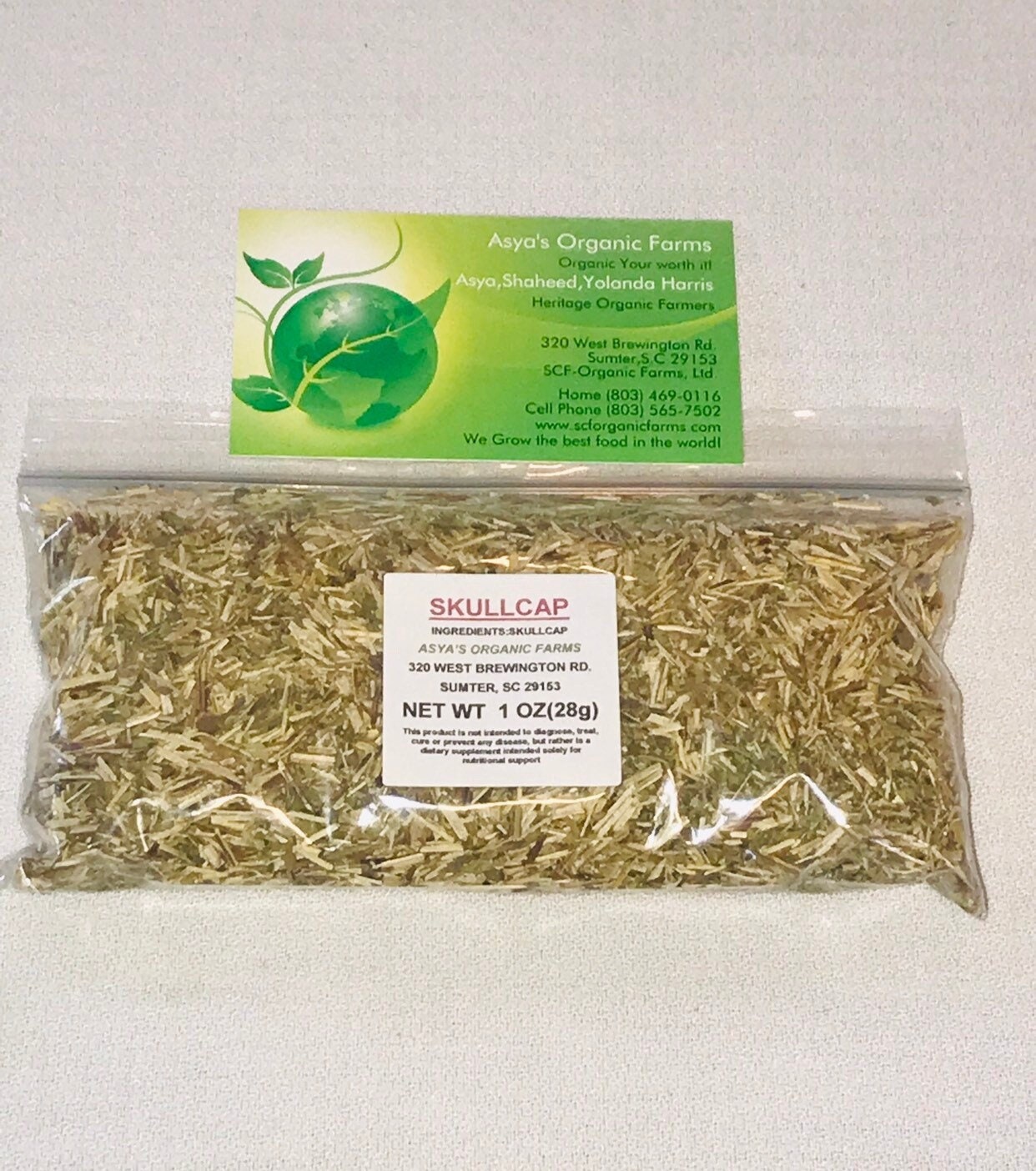 Organic Skullcap Tea 1 Oz Etsy