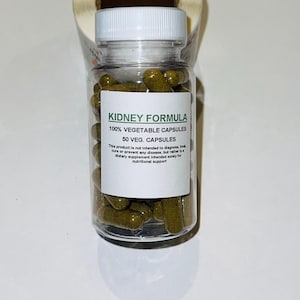 Kidney Cleanser Formula 50 500mg Vegan Capsules + Free Shipping