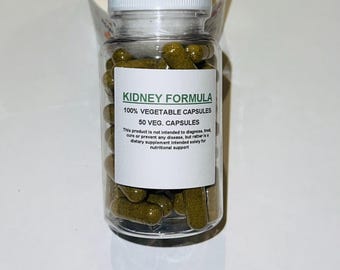 Kidney Cleanser Formula 50 500mg Vegan Capsules + Free Shipping