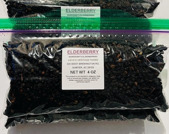 Elderberry Tea/Dried Berries 2oz or 4oz