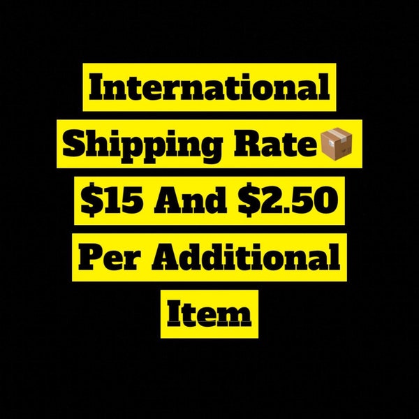 International Shipping Rate Update