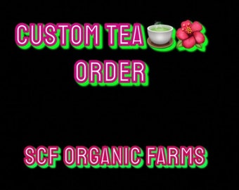 Custom Tea Order 1 or 2lbs Organic Whole Elderberries