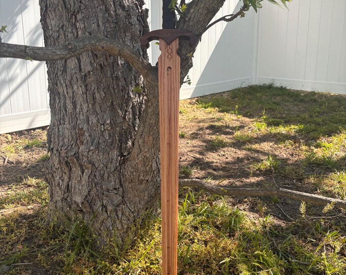 Rootwarden – Handmade Wooden Longsword | 42” Two-handed Oak Blade ...