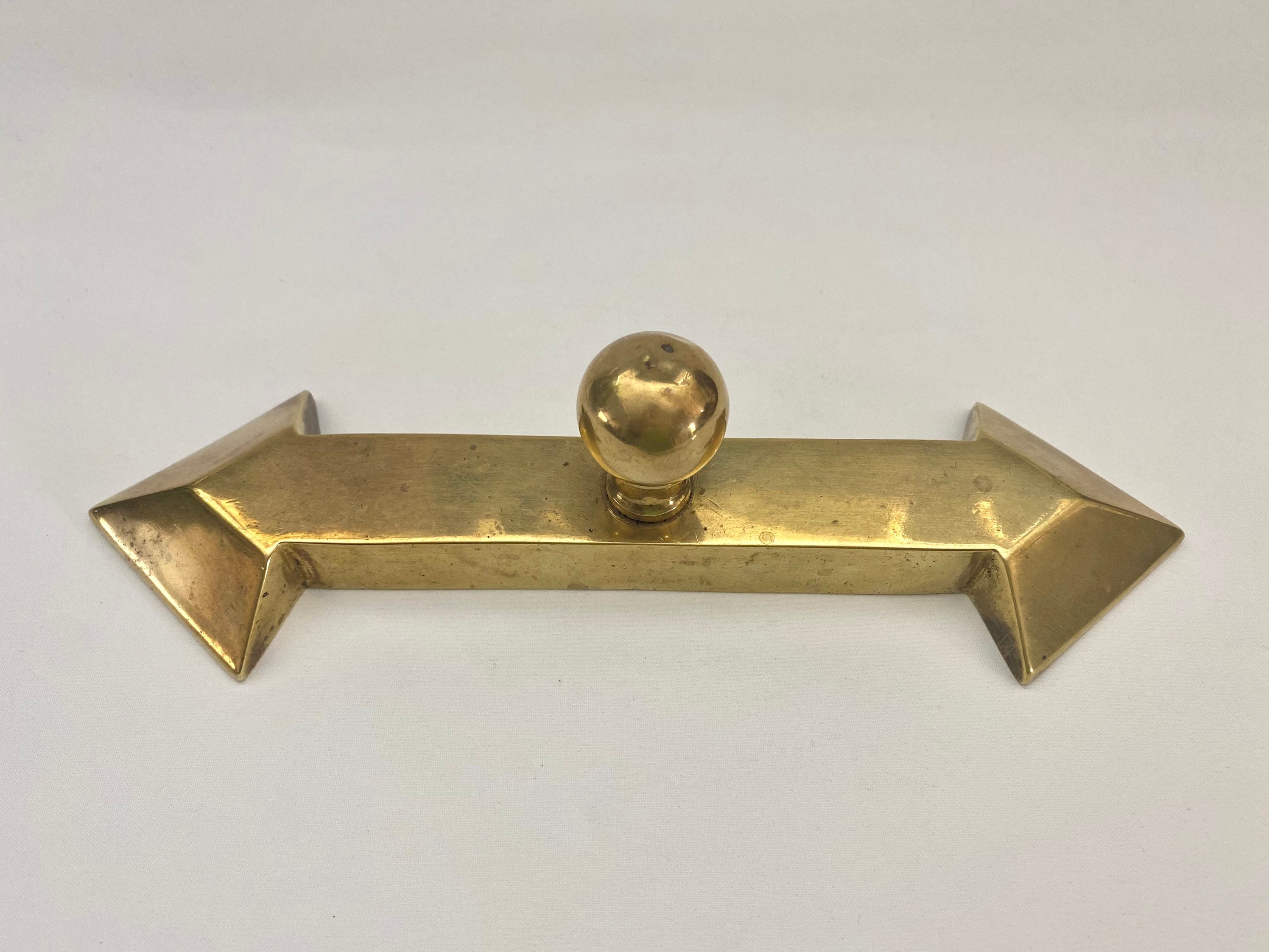 Vintage Brass Paper Holder N58 Etsy