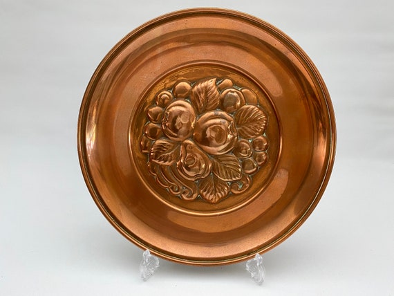 Vintage Copper Plate Wall Hanging 