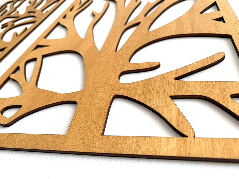 Large Tree of Life 3D Wall Art Wood Art Decor Picture Openwork Etsy