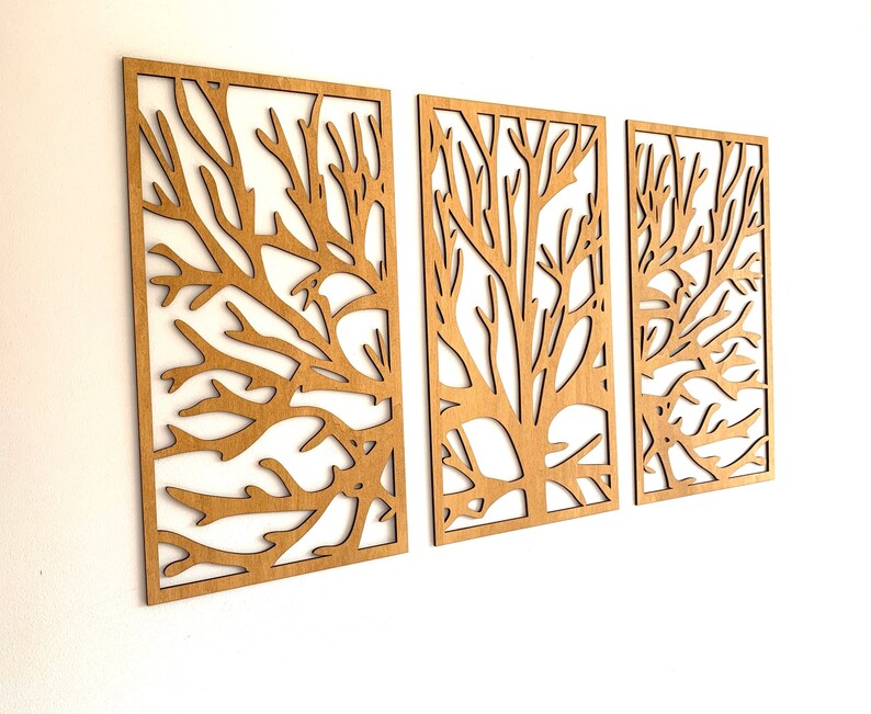 Large Tree of Life 3D Wall Art Wood Art Decor Picture Openwork Etsy