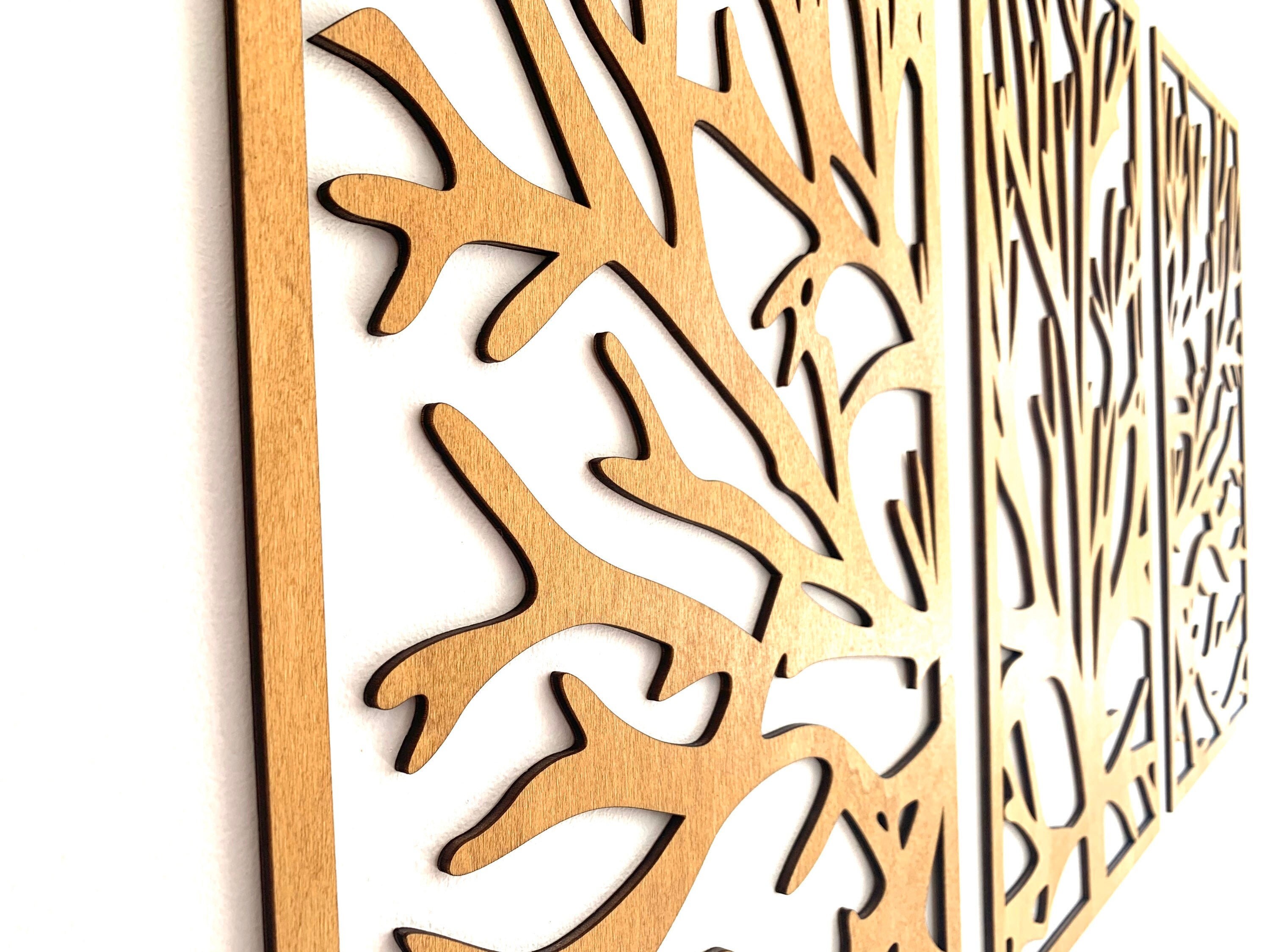 Large Tree of Life 3D Wall Art Wood Art Decor Picture Openwork Etsy