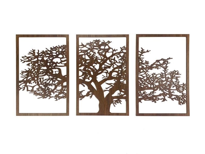 Large Tree of Life Wall Art wooden art decor picture Openwork Etsy