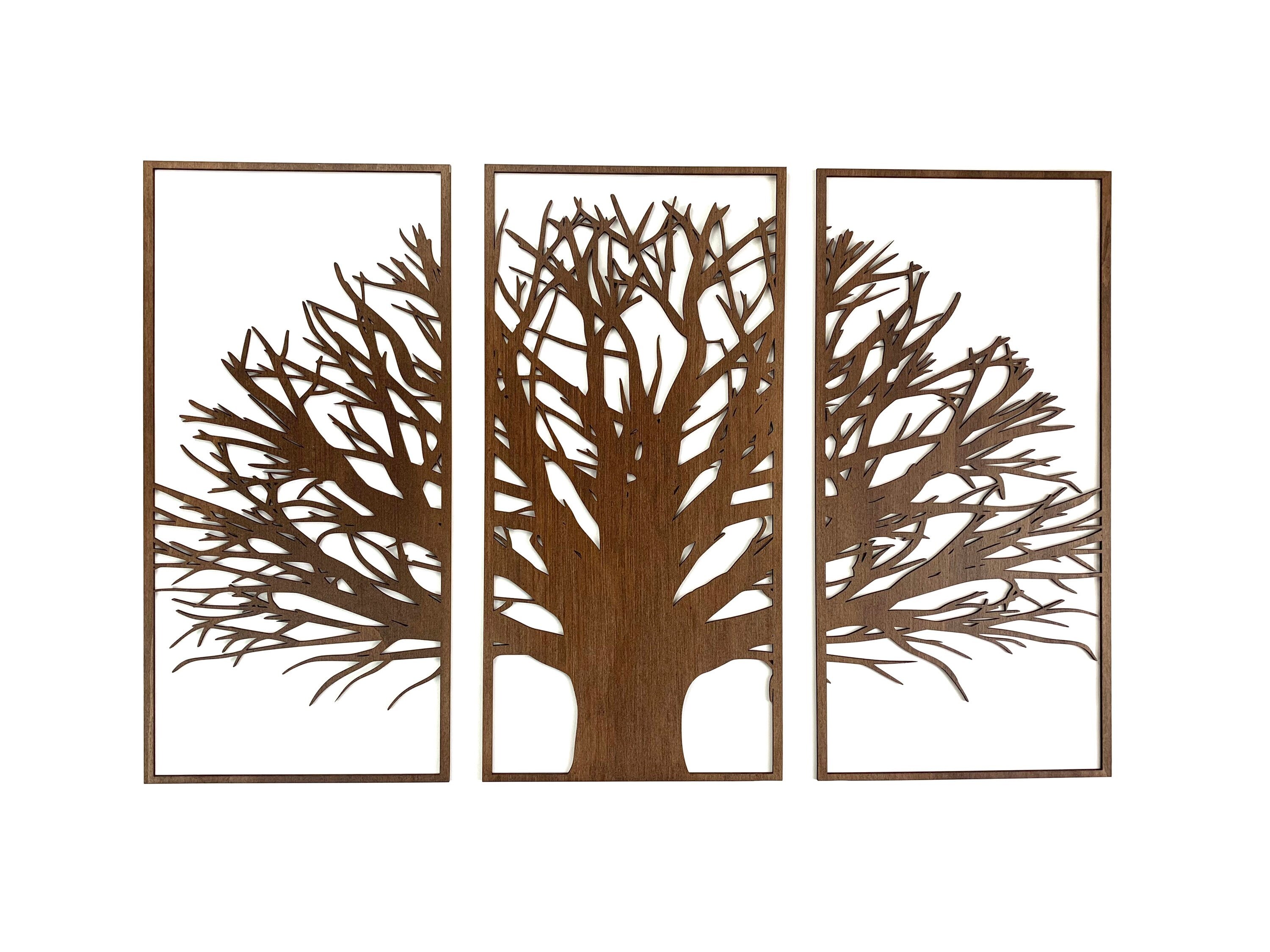 Large Tree of Life 3D Wall Art Wood Art Decor Picture Openwork Etsy UK