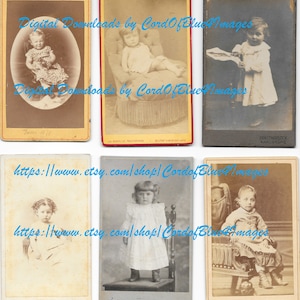 DIGITAL Antique Children Photos Printables Digital Download 1900s Ephemera Victorian