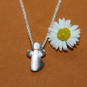 Mini guardian angel, 1 cm, 925 sterling silver with 38 cm chain