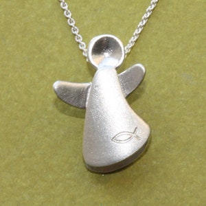 Guardian angel, 2 cm, for communion with Ichthys, 925 silver