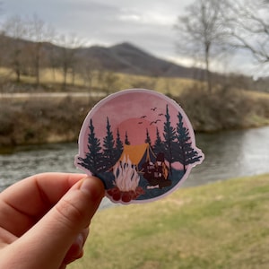 Camping Sticker
