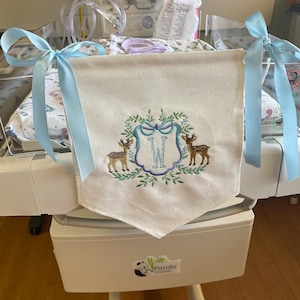 Custom Embroidered Baby Welcome Banner