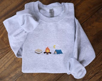 Embroidered Camping Sweatshirt