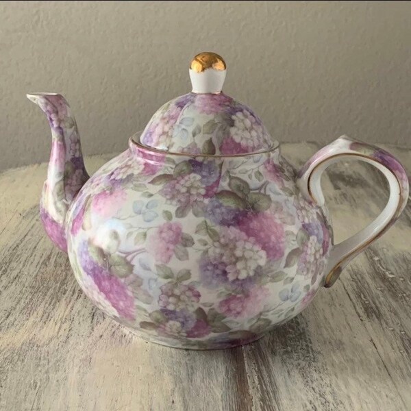 Cottage Chic Teapot Etsy