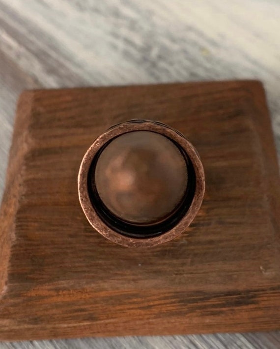 Vintage Solid Copper Ring 7.5 - image 4