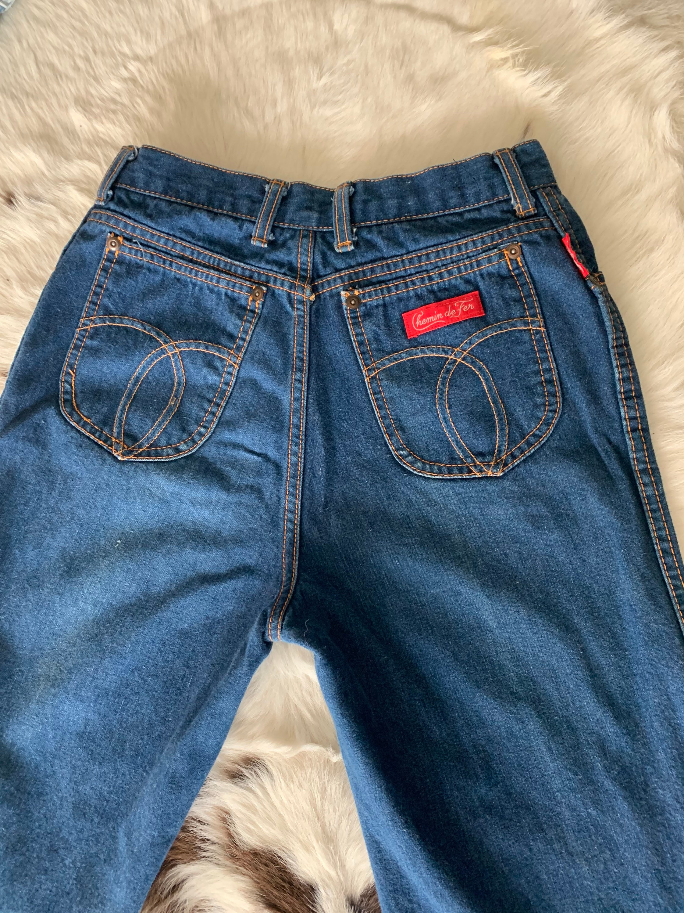 Chemin De Fer Vintage Jeans High Waist | Etsy