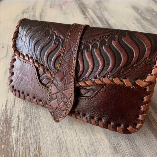 VTG Rising Sun Leather Wallet