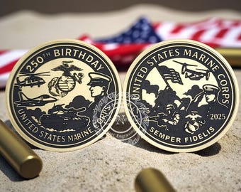 250th United States Marine Corps Anniversary Challenge Coin