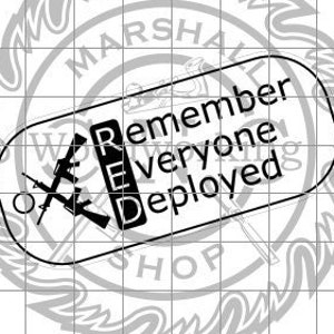 RED - Remember Everyone Deployed dxf/svg