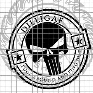 DILLIGAF - Punisher svg/png/dxf