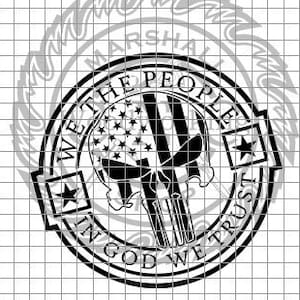 My, ludzie - Flaga Punishera svg/png/dxf