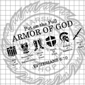 Armor of God svg/dxf