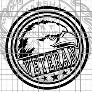 Eagle Round 1 - Veteran svg/png/dxf