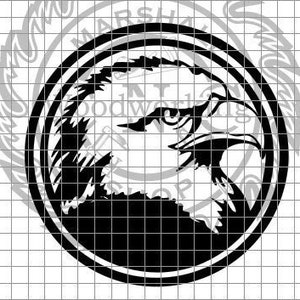 Eagle Round 1 svg/png/dxf