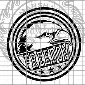 Eagle Round 1 - Freedom svg/png/dxf