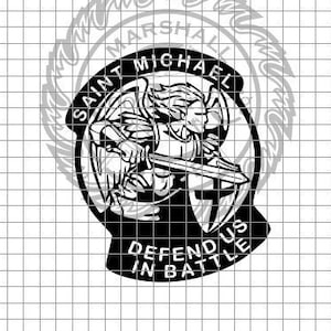 St Michael - Defend Us dxf/svg