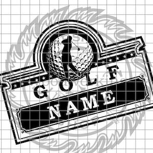 Golf - Name dxf/svg