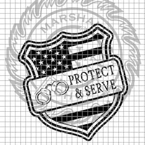 Protect Serve Shield 2 dxf/svg