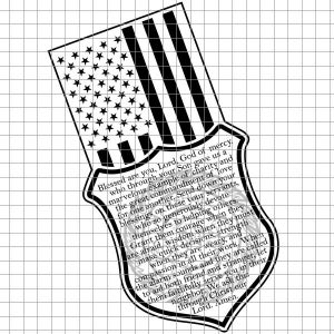 Police Shield - Times of Crisis Prayer Vertical Large Flag svg/dxf