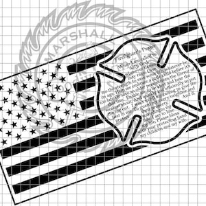 Maltese Cross - Firefighter's Prayer Flag svg/dxf
