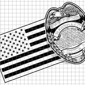 Police Badge - Prayer for Police Large Flag svg/dxf